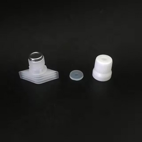 Aluminium foil sealed spout cap for medical bag